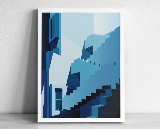 Muralla Roja Art Print Blue 2 | Ricardo Bofill