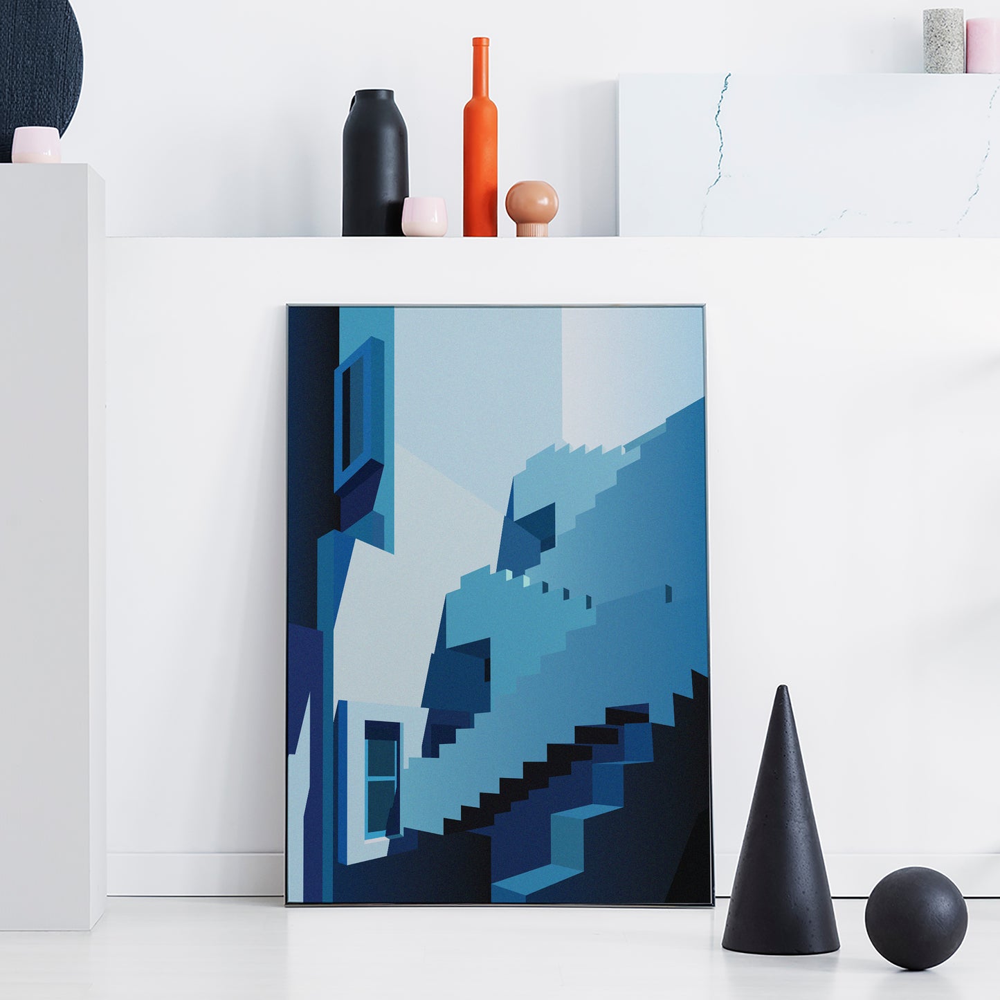 Muralla Roja Art Print Blue 2 | Ricardo Bofill