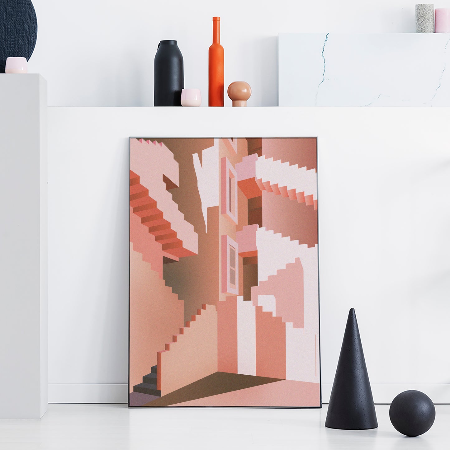 Muralla Roja Art Print | Ricardo Bofill