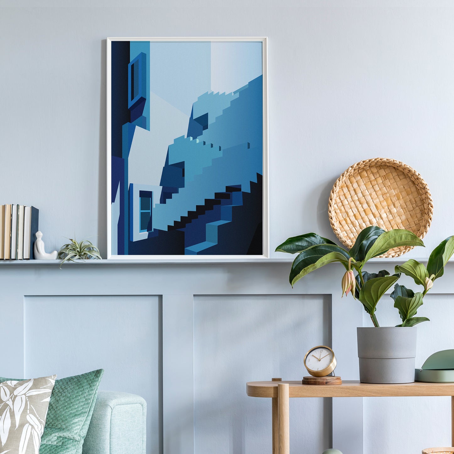 Muralla Roja Art Print Blue 2 | Ricardo Bofill