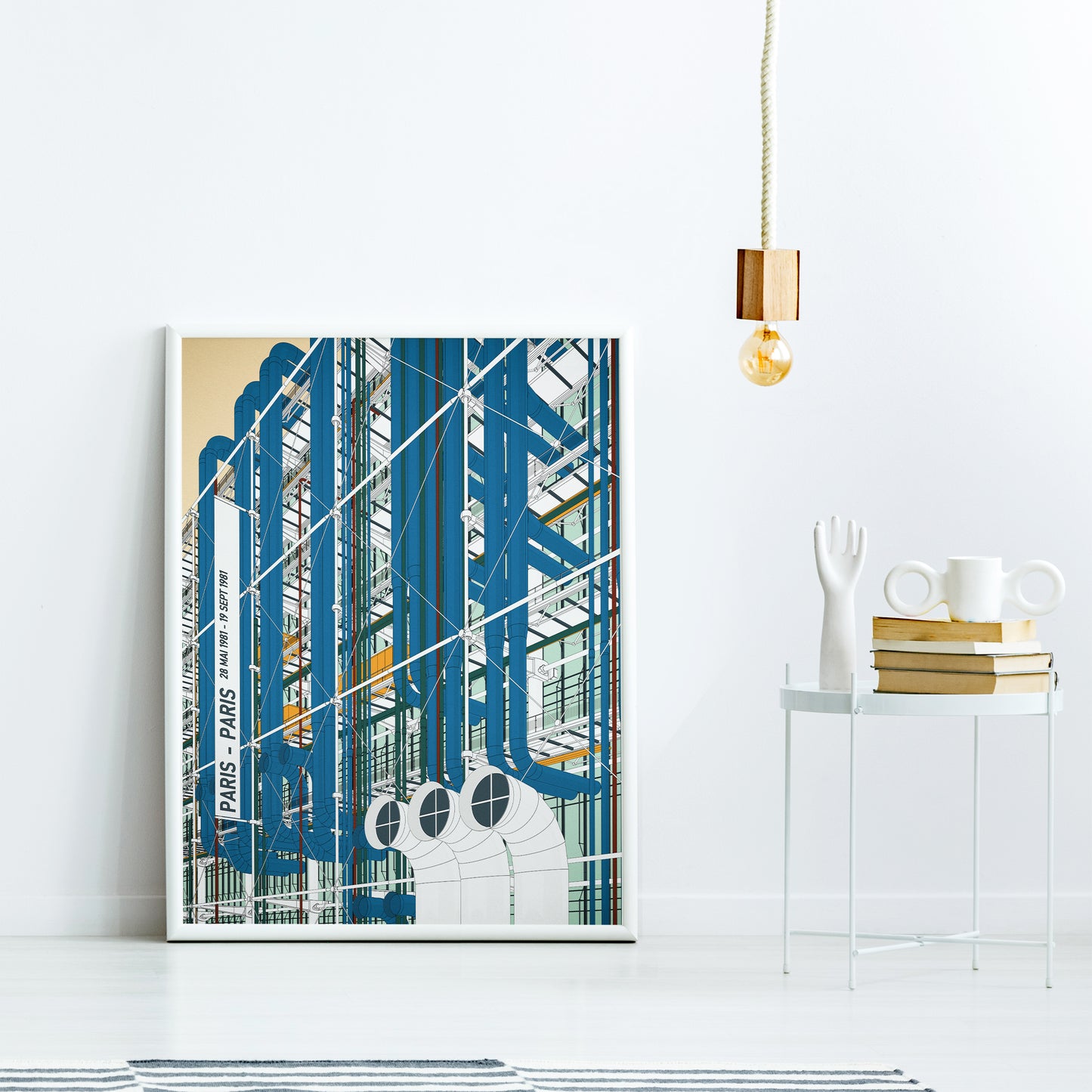 Centre Pompidou Art Print Paris | Renzo Piano & Richard Rogers