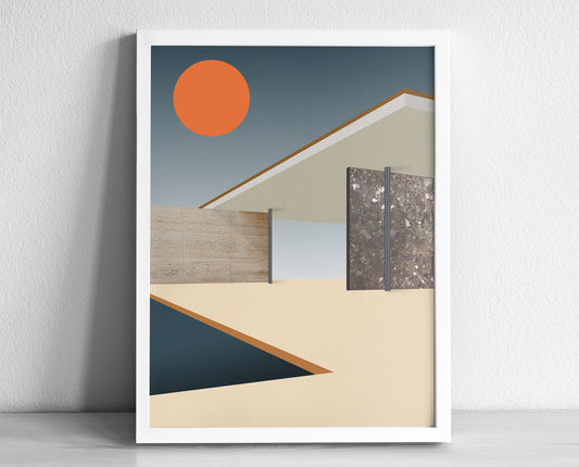 Barcelona Pavilion Art Print | Mies van der Rohe