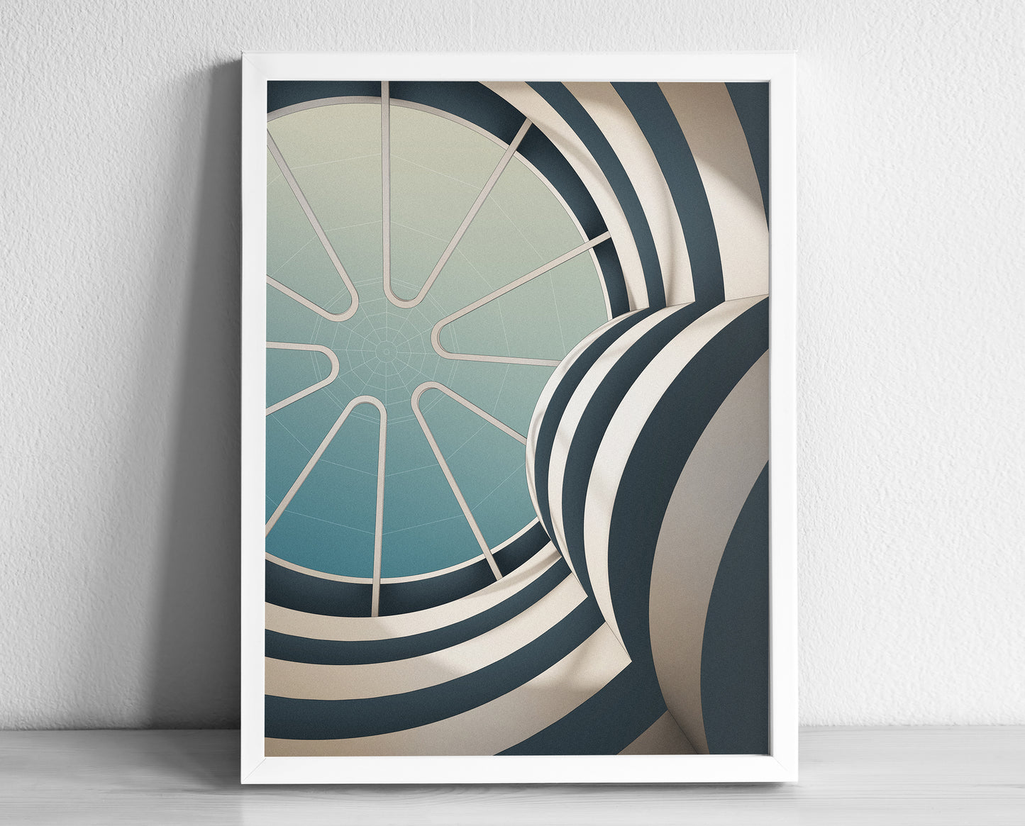 Guggenheim Interior Art Print | Frank Lloyd Wright