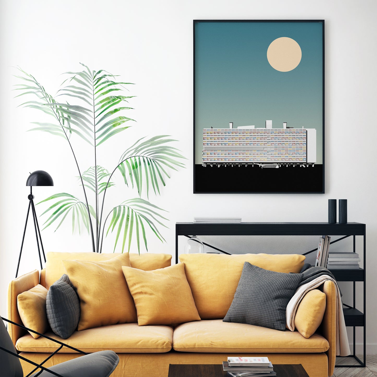 Unité d'habitation Elevation Art Print | Le Corbusier