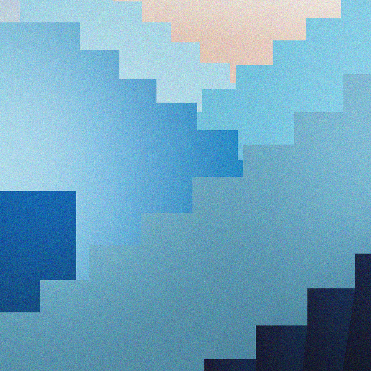 Muralla Roja Art Print Blue | Ricardo Bofill