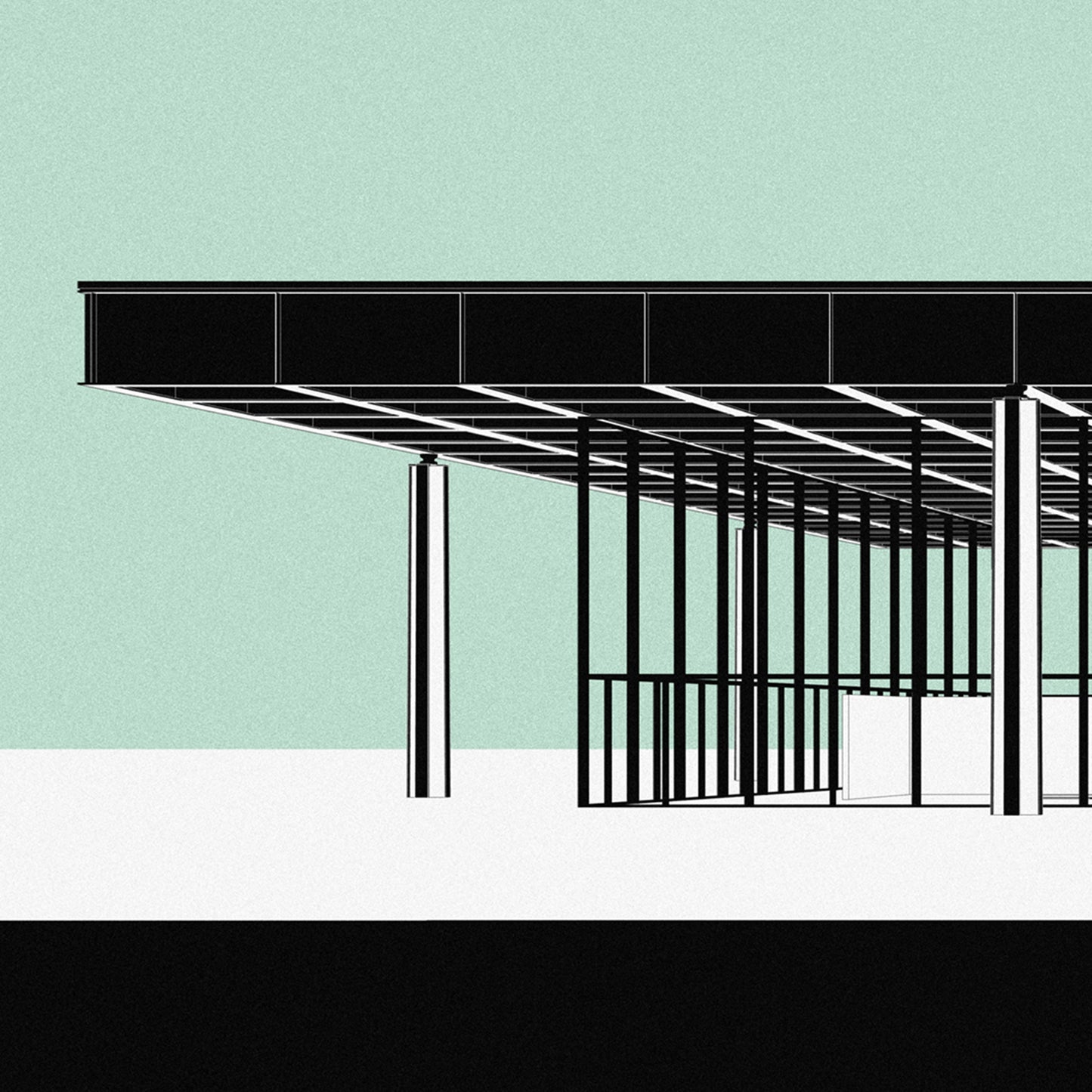 Neue Nationalgalerie Art Print | Mies van der Rohe